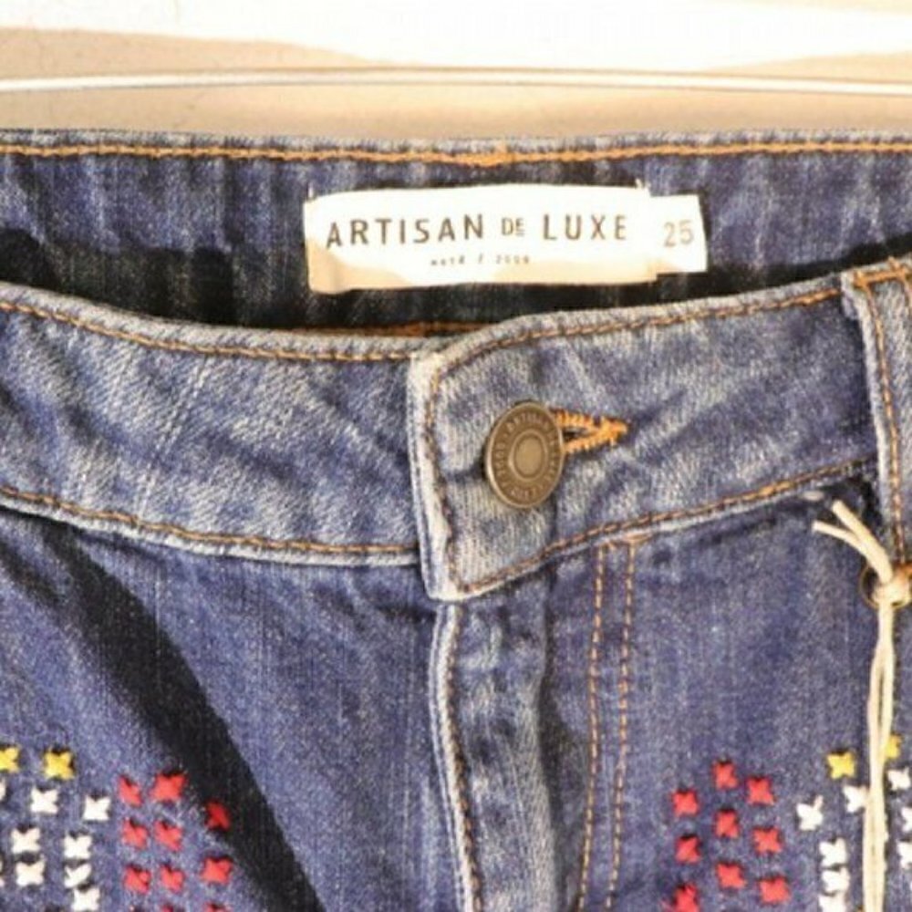 Artisan de Luxe Size 25 Destroyed Jeans Premium 29.5 x 30 - Picture 6 of 15